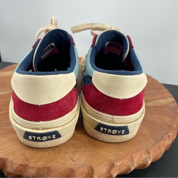 Straye Logan Sneaker in Hope Flame Red Blue Ivory Mens Size 7.5 hypebeast - Picture 3 of 6